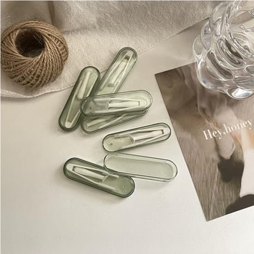 Portable Contact Lens Stick Tool Case Set,Contact Lenses Remover and Insertion Tool (Inserter/Remover+Tweezer with Soft Tip),Candy Color (Clear Green)
