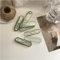 Portable Contact Lens Stick Tool Case Set，Contact Lenses Remover and Insertion Tool (Inserter/Remover+Tweezer with Soft Tip)，Candy Color (Clear Green)