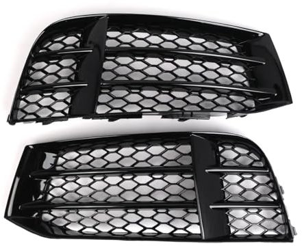 TWOMEM Kühlergrill Für RS5 B8.5 2013 2014 2015 2016 8T0807681F Auto Nebelscheinwerfer Grill Lampenabdeckung Honeycomb Hex Frontgrill Grill Gitter