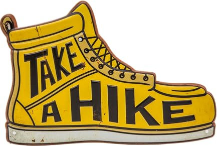 Cooles geprägtes Blechschild für US Style, Vintage Schuh und Sneaker Sammler & Fans (26 x 18 cm)