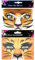 LEMONSTONE Tiere Gesichtstattoo Karneval,2 Stück Tiger Tattoo Gesicht Leo Face Art Sticker,Tiger Schminke,Glitzer Tiere Aufkleber Gesicht Karneval Leo Temporäre Tattoos,Tiere Face Sticker für Fasching