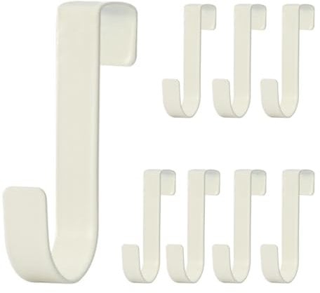 SGERUFZ Set di ganci per asciugamani da bagno in 8 pezzi, in acciaio inox, salvaspazio, ganci per accappatoio da doccia, ganci per accappatoi, vestiti e asciugamani