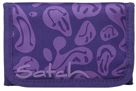 Satch Geldbeutel Bright Faces - Lila | Für Jungen und Mädchen mit Sichtfenster, Münzfach und Geldscheinfach für eine übersichtliche Aufbewahrung