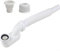 Kit de vidange de baignoire autoportante flexible, kit de vidange de baignoire à profil bas G1-1/2 flexible P-siphon 32 mm connexions à joint coulissant pour baignoires autoportantes