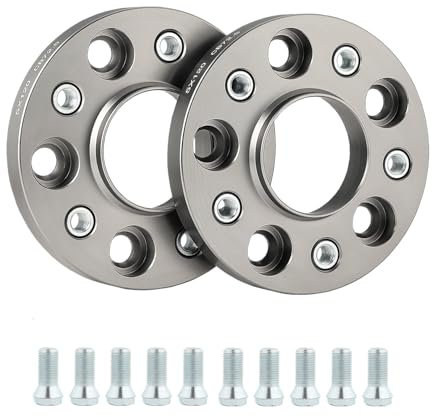 ISINEVER Spurverbreiterung 5x120 50mm 2x25mm Ø72,5 Kompatibel mit BMW 1er E81 X1 E84 3er E46 E90 E91 5er E61 mit Radschrauben M12x1,5x25mm Spurplatten Distanzscheiben Set