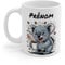 Teecustom Mug Hérisson Personnalisé – Tasse Café Mignonne et Énergique avec Prénom – Cadeau Original (Koala)