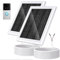 Ring Solar Charger,5W 12VAC Compatible with Ring Video Doorbell 3/3+/4, Battery Video Doorbell Pro, 16.4ft Waterproof Charging Cable, 360°Adjustable Mount (White,2 Pack)