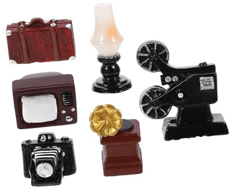 VALICLUD 1 Juego Televisor Decorativo para Casa de Muñecas de Accesorios Vintage de Electrodomésticos para Miniatura y Decoración