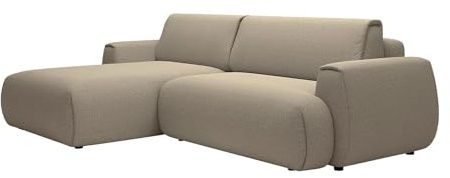 Vente-unique - Schlafsofa 4 Monelia - Polyester - Taupe