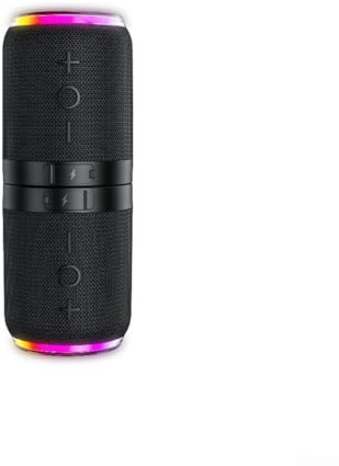 Tragbarer magnetischer Split-Lautsprecher | 2-in-1 Dual 5-W-Einheiten mit 360°-Sound | RGB-Lichter | TF-Kartenspiel | 2000 mAh Akku | kabelloser V5.4 für Partys und Reisen (schwarz)