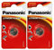 Panasonic 1632 CR1632 Lot de 2 piles lithium 3 V