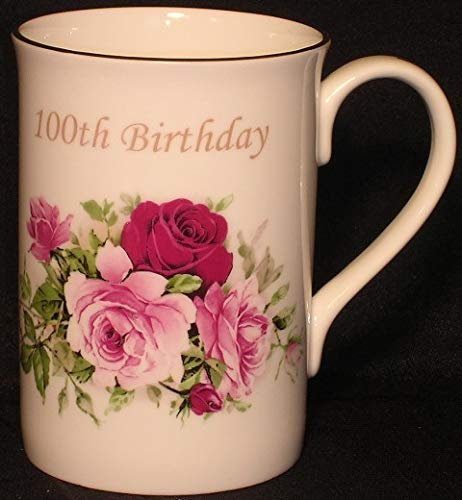 100th Birthday Gift Mug in Bone China
