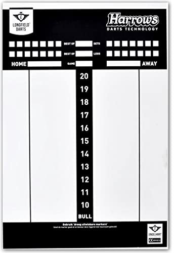 Speelgoed 060480 - Darts und Zubehör Dart Scorebord Whiteboard, Mehrfarbig