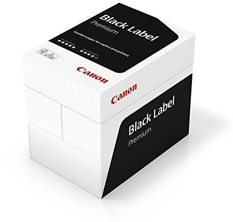 Canon Black Label Premium Multifunktionspapier (5 x 500 Blatt FSC zertifiziert, A4 80 g/m², alle Drucker hochweiß CIE 164)