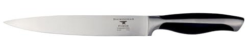 Rockingham Forge Essentials 5500 Series Carving Knife with Black POM Handles, Stainless Steel Blade, 7”