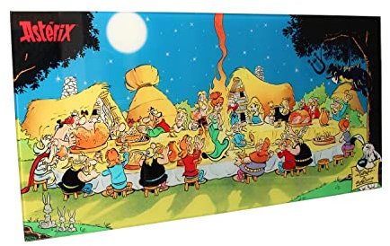 SD Toys Toys - Poster En Verre Asterix - Banquet Final 60X30cm - 8436546899532, One Size
