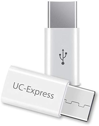NAmobile 2X Adapter USB Micro USB C Typ-C Stecker wandelt USB 2.0 Typ B zu USB 3.1 Typ C