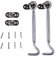 Sturmhaken, Kabinenhaken Beschläge Edelstahl Fensterhaken mit fester für Garagentor Fenster 153mm 2packs