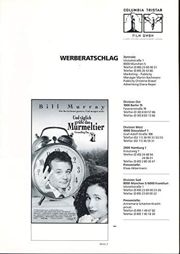 Und täglich grüßt das Murmeltier - Werberatschlag
