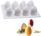OCPO KITCHEN Silikonform Ei Kerzen, Ostereier-Silikonform zum Backen von Schokolade, Ostereiern, Mousse, Kuchen, Gelee, Käsekuchen, Eis, Dessert, Kuchendekorationsform (8 Mulden)