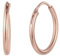ChicSilver Rose Gold Hoop Earrings For Women Fashion Jewelry 15mm Small Circle Earring for Sensitive Ears