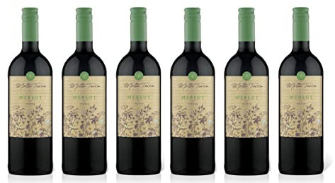 6x 1,0l - Molta Terra - Merlot - Vino d'Italia - Italien - Rotwein halbtrocken