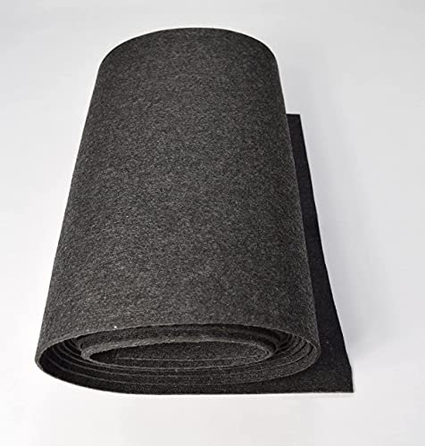 STOFFBOOK EDEL 5MM DICK BASTELFILZ DIY FILZ STOFF DEKORATION TASCHEN (Anthrazit, 100x45cm)