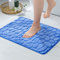 MIULEE Badematte Memoryschaum Badezimmerteppich rutschfeste Badteppich Wasserabsorbierend Badvorleger Schnelltrocknend Waschbar Duschvorleger für Badezimmer 50x80cm Seeblau