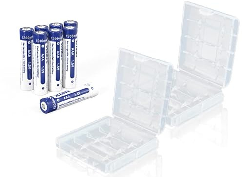 aaa batteries, XTAR battery 1.5v lithium aaa rechargeable batteries 1200mWh-AAA*8Pack