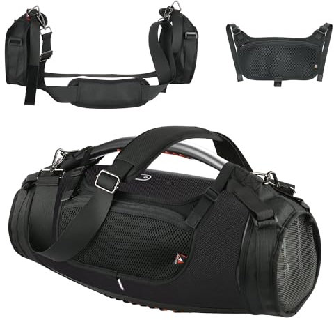 TXesign Reise-Tragegurt für JBL Boombox 3, wasserdicht, tragbarer Bluetooth-Lautsprecher, Schultergurt mit Zwei seitlichen Abdeckungen, Reisetasche für JBL Boombox 3 (schwarz)