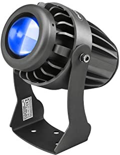 EUROLITE LED IP PST-10W blau Pinspot | Wetterfester Pinspot (IP65) mit kräftiger 10-W-LED