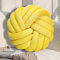 GYCS Knot Cushion, Soft Plush Cushion, Knotted Cushion, Decorative Cushion for Sofa, Bed, Decorative, Knot Cushion, Throw Cushion for Home Decoration, Bedroom, Couch,Yellow a,42cm