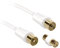 Ekon cavo antenna TV, cavo antenna, maschio femmina, 10 metri, 110 dB, connettori dorati, adattatore maschio maschio inlcuso, per TV, smart TV, decoder, digitale terrestre