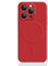 Mixroom - Coque pour iPhone 14 Pro en silicone souple compatible avec MagSafe accessoires avec cercle magnétique intégré Rouge