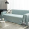 Mesnt Sofabezug Decke, Chenille Sofaüberwurf Decke Couch Glatte, einfarbige Farbe Hellblau, 180x130CM