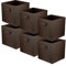 lavita Storage Box | Faltbare Aufbewahrung Boxen 31 x 31 x 31 cm | Schubladen-Organizer Box | Ordnungssysteme fr Kleidung | Kleideraufbewahrung & Organisation | 6 Stück Dunkelbraun