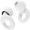 HOYIO 2 Pares Tapones Oidos Ruido Dormir, Tapones Oidos Cancelacion de Ruido 27 dB para Dormir Concierto Festival, Reutilizables y Lavables Suave, 8 Almohadillas en XS/S/M/L, Earplugs, Blanco