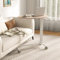 RELAX4LIFE Tavolino da Letto per PC, Scrivania Mobile Regolabile in Altezza, Ruote Bloccabili, Tavolino Salvaspazio per Ufficio e Casa, Portata Max 75KG, 76 x 50 x 74-108 cm