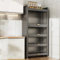 Dispensa Cucina Mobile Alto Moderno Mobile Cucina Dispensa 40 cm Scaffale da Cucina, Supporto per Forno a Microonde, Mobile Cucina Portabottiglie da Terra(5 Tier,50cm)