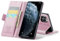 Phernykas Handyhülle für iPhone 11 Pro hülle Leder, Klapphülle mit Standfunktion und Kartenfächern Cover iPhone 11 Pro 360 Grad hülle Stoßfeste Flip Case (Golden)