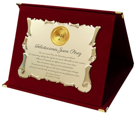 Genérico Placa regalo original Feliz Jubilacion. Tarjeta Regalos originales jubilacion con dedicatoria compañeros trabajo jefes amigos