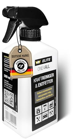 ELITE ONE4ALL Kraftreiniger & Entfetter – Gebrauchsfertiger Reiniger für abwaschbare Oberflächen, entfernt Fette, Nikotin und Schmierfilme – Ideal für Innen und Außen