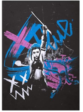 Displate Offiziell Arcane MetallPoster Magnetische Befestigung Inklusive Lizenziert Bilder Hochwertiges Poster Blue Flag Poster 67.5 cm x 48 cm
