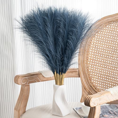30 erba di pampa bianca – 55 cm finta erba di pampa decorazione artificiale alta erba di pampa per matrimonio, composizione floreale, decorazione per feste, Natale e casa