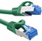InLine® Cavo patch, Cat.6A, S/FTP, TPE (LSZH), CCA, PoE, LAN, Ethernet, cavo di rete, RJ45 Gigabit, verde, 3 m, 72603G