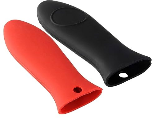 BESTOYARD 2 Pcs Silicone Pan Handle Cover Instant Pan Lid Holder Kitchen Sink Splash Guard Air Fryer Ninja Heat Resistant Hot Pot Holder Heat Mat Heat Proof Mat Pot Lid Organizer for Pans