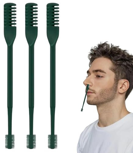 Zunishaone Nasenhaarschneider | Doppelkopf Nasenhaarschneider | 360 Grad Rotierendes Pflegewerkzeug, 3 Teile Haarschneider Für Damen Herren