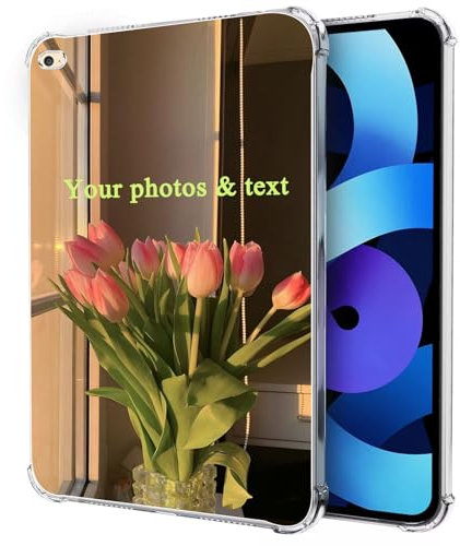 FortiCase Custodia Personalizzata per iPad Air 2,Custodia in TPU Flessibile Silicone Ultra Sottile,Angoli Rinforzati,con la Tua Foto,Immagine o Scritta Cover -TU6