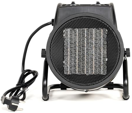 NAC Termoventilatore Elettrico 3000W – Dispositivo di Riscaldamento in Ceramica con Termostato – Riscaldamento Elettrico Portatile per Garage, Officina, Cantiere, Serra - New American Concept