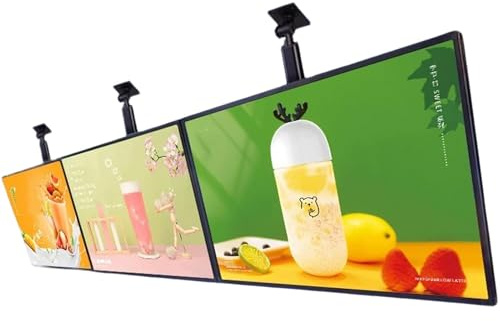 JIANGYUXINLI Pantalla Publicitaria LED para Restaurantes, Pizarra Menú Digital & Display con Luz Trasera, Cartel Electrónico, Pizarra TV para Pared en Cafeterías y Tiendas